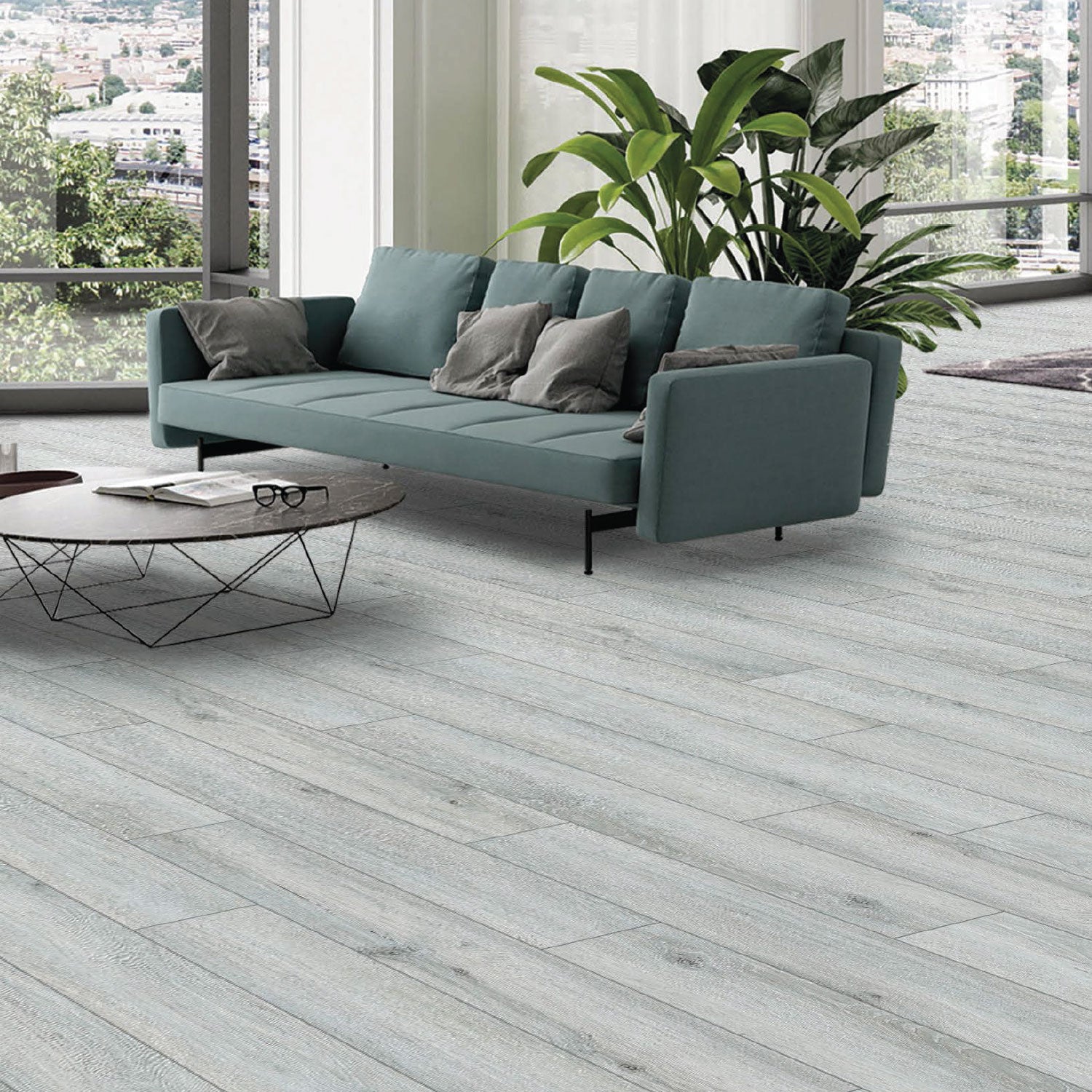 Creek Oak Grey 5 mm SPC Waterproof Flooring - 181 x 1220 mm