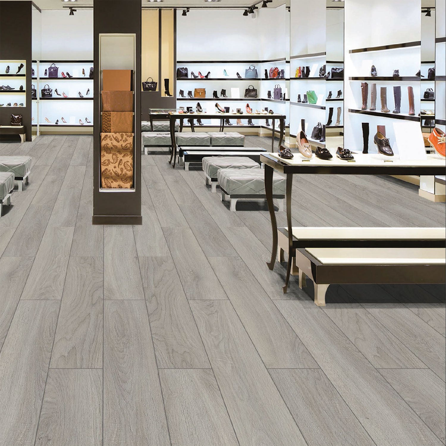 Lily Oak Ebony 5 mm SPC Waterproof Flooring - 181 x 1220 mm (0.5 mm wear layer)