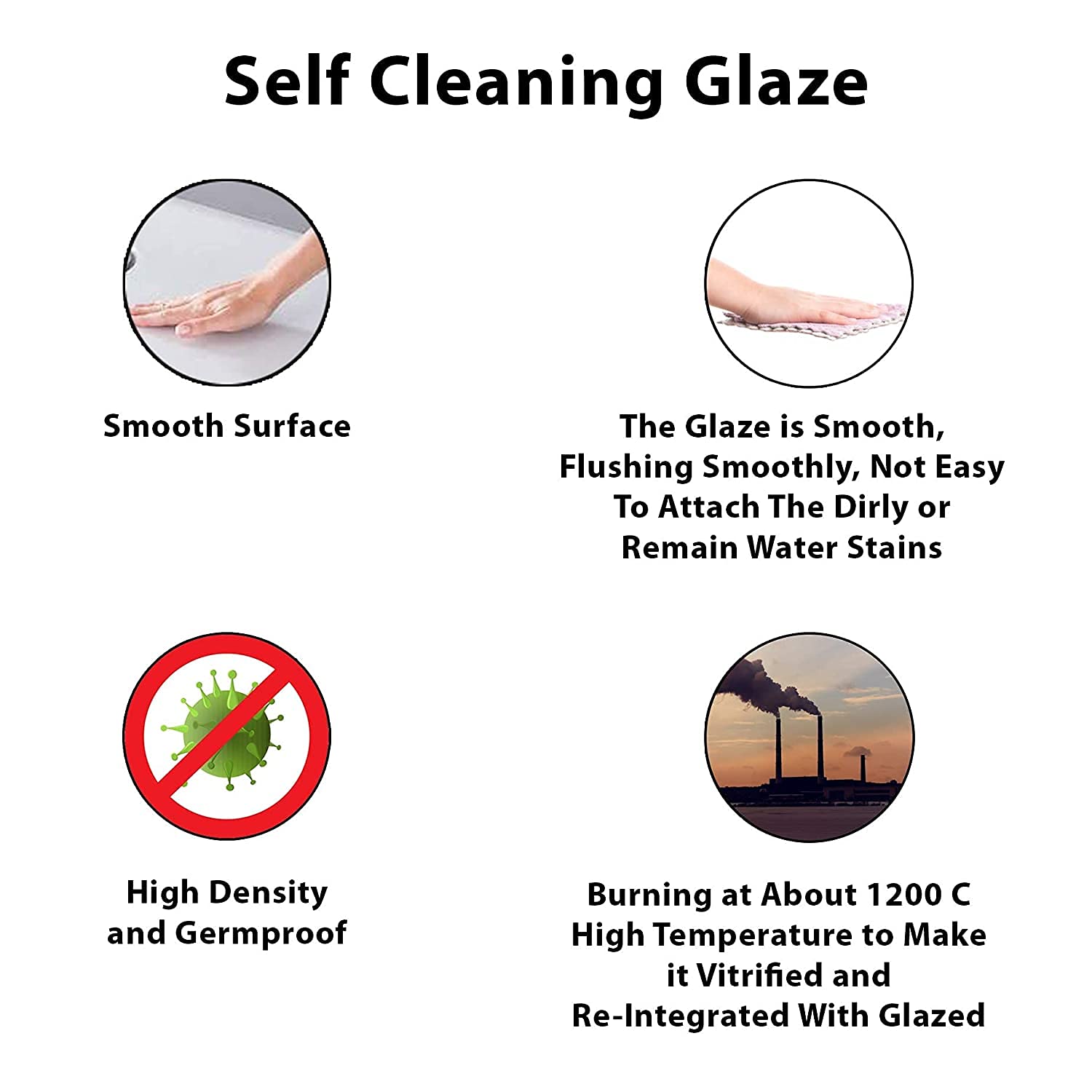 NANO Wall Mounted Wash Basin for Bathroom White Rectangle 380x300x190 mm