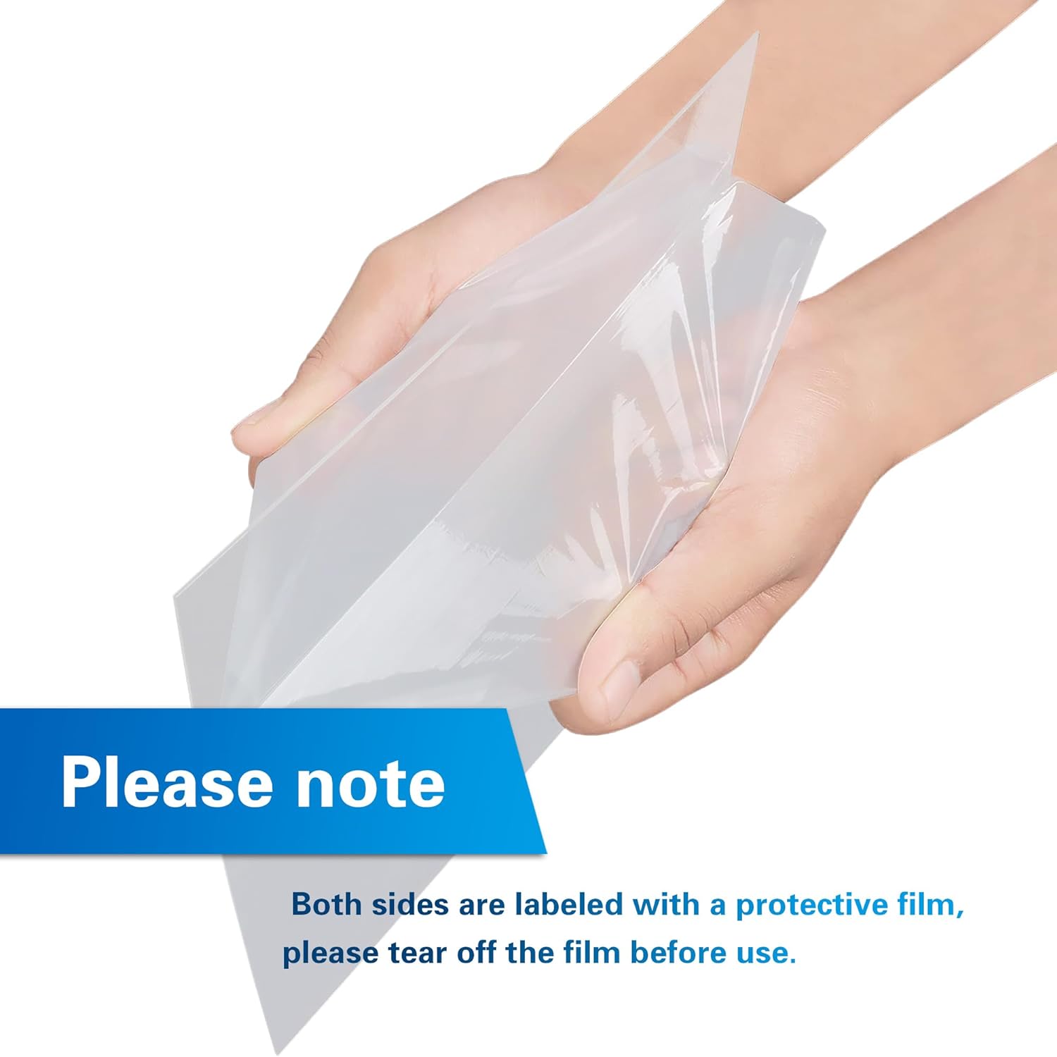 Foaie de 5 mm / Ecran / Foaie transparentă solidă din policarbonat Protecție UV dublu față Tăiată la dimensiune Lățime 500 mm și 610 mm și 1000 mm și 1220 mm