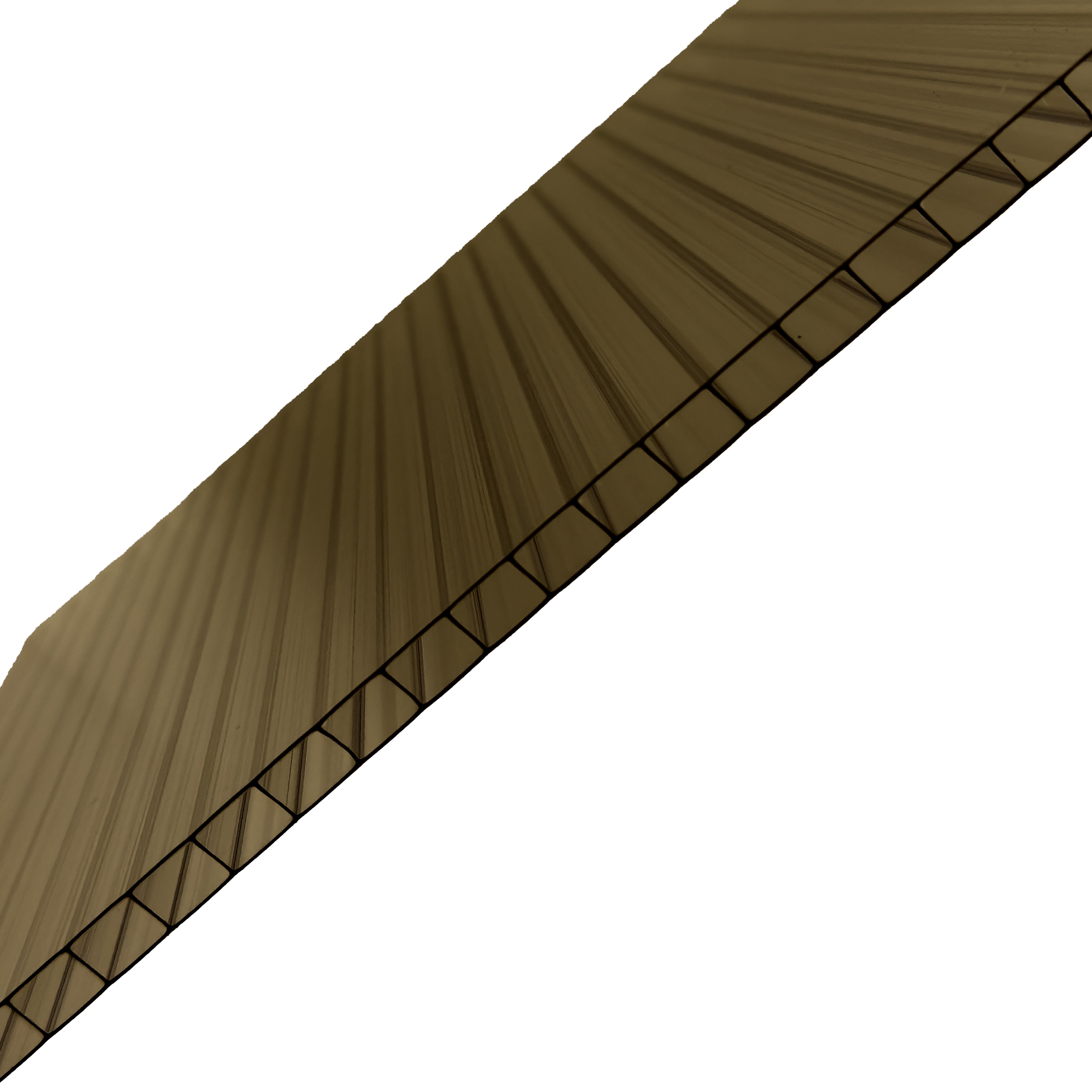 Placă de acoperiș din policarbonat de 16 mm Bronz Dimensiuni diferite 10 ani garanție Protecție UV