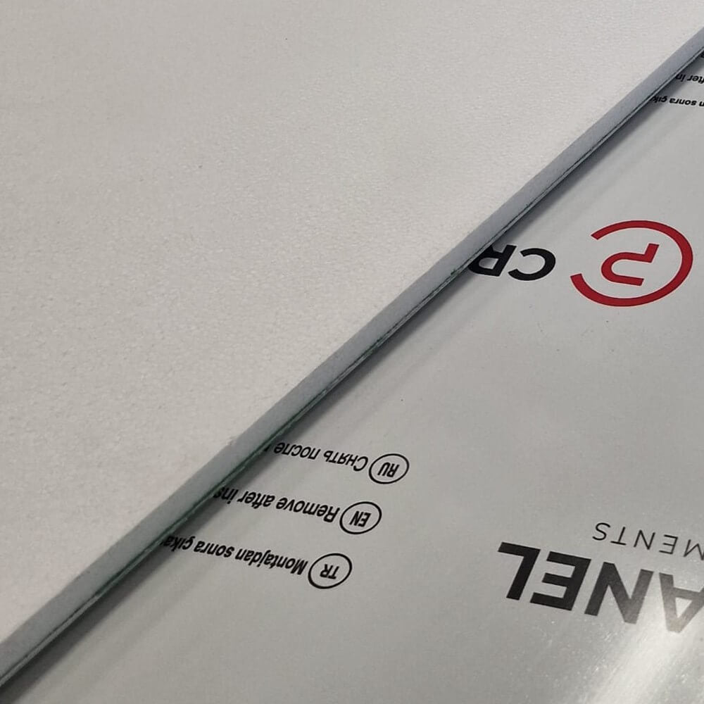 Hygenic Wall Cladding Flat Panel White One Side uPVC 21mm