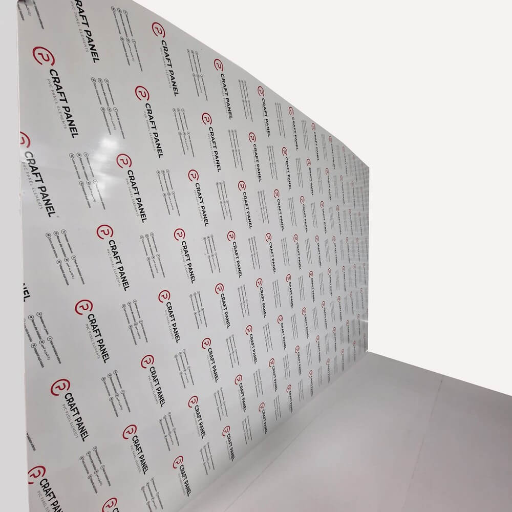 Hygenic Wall Cladding Flat Panel White One Side uPVC 21mm