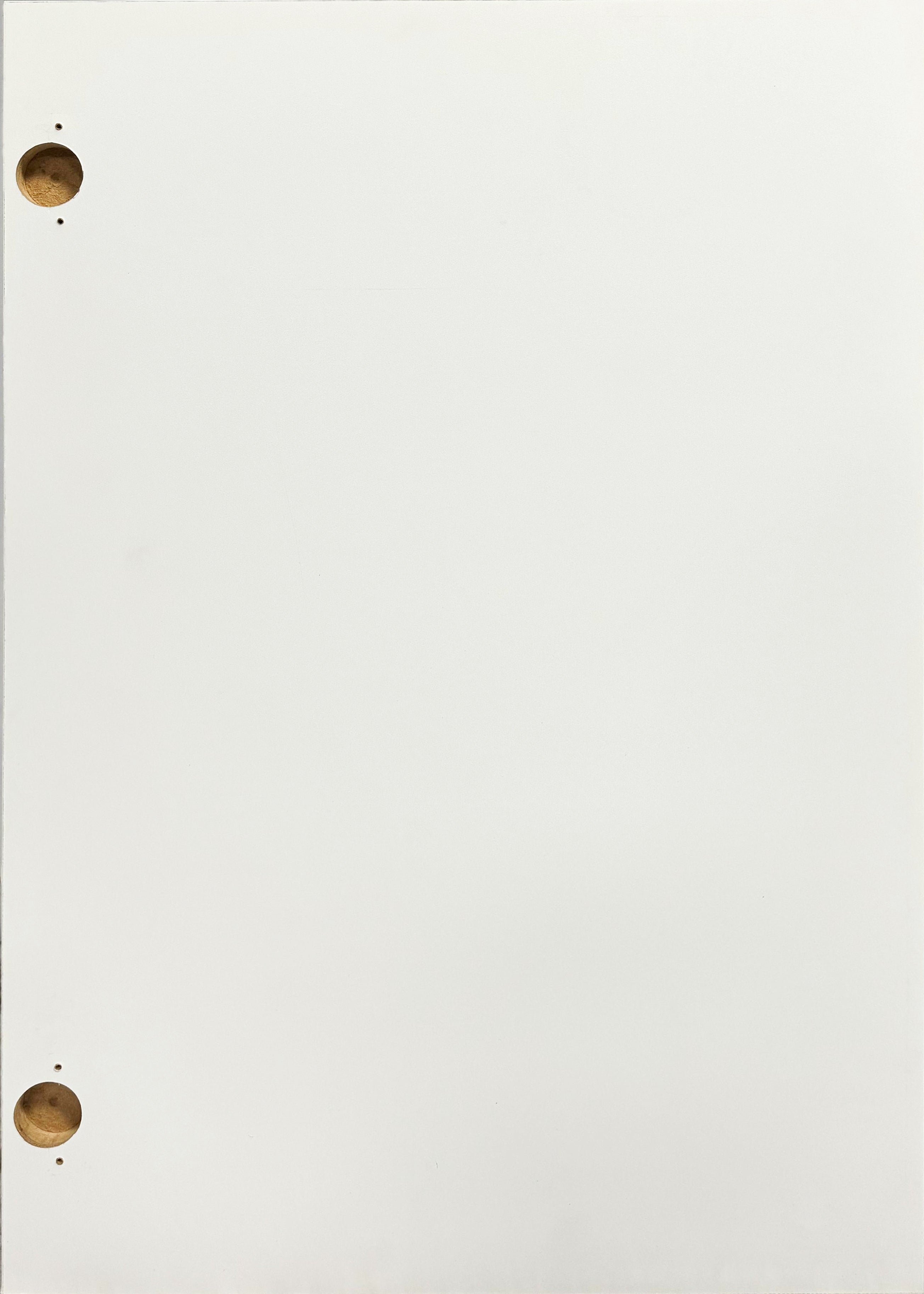 Kitchen Cabinet Door With 2 Hinge Holes-Melamine Glossy White H:(110-715mm)