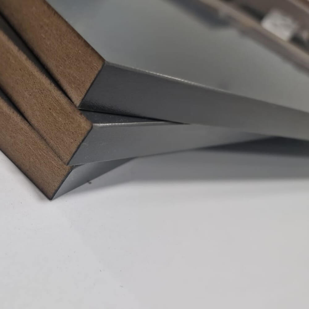 Rafturi dulap de bucătărie Matt Lam Antracit Melamină MDF - Slot dublu de 18 mm