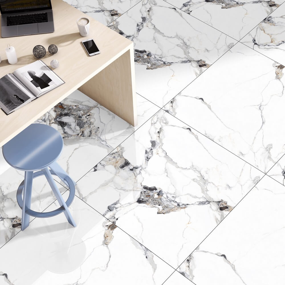 Medicea Marble Rectified Large Format Matt Stone Effect Porcelain (800mm x 1600mm) Floor & Wall Tiles