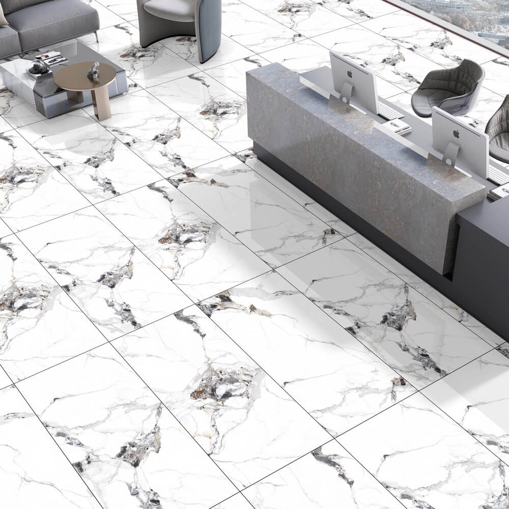 Medicea Marble Rectified Large Format Matt Stone Effect Porcelain (800mm x 1600mm) Floor & Wall Tiles