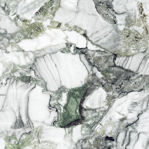 Stonex Green Rectified Glossy Stone Effect Porcelain (1000mm x 1000mm) Wall and Floor Tiles