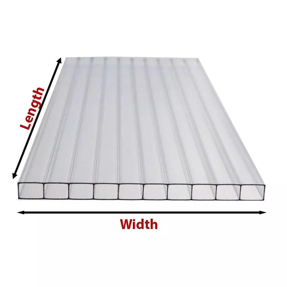 !!! OFFCUT CLEARANCE !!! 8mm Polycarbonate Greenhouse Roofing Sheets UV Protected