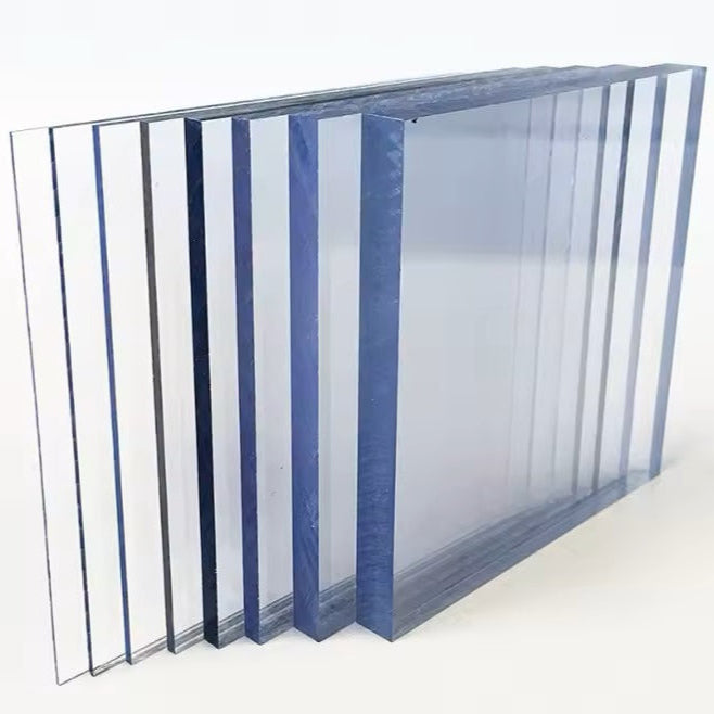 Foaie de 2 mm / Ecran / Foaie transparentă solidă din policarbonat Protecție UV dublu față Tăiată la dimensiune Lățime 500 mm și 610 mm și 1000 mm și 1220 mm