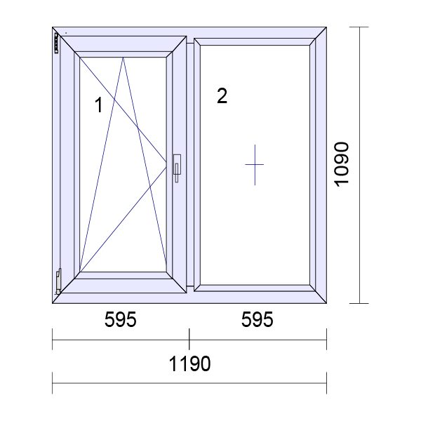 UPVC Side Hung Tilt and Turn Podwójnie przeszklona rama okienna i szkło 70mm UK 2 Uszczelka Uszczelka - Wewnątrz Biała Na Zewnątrz Antracyt