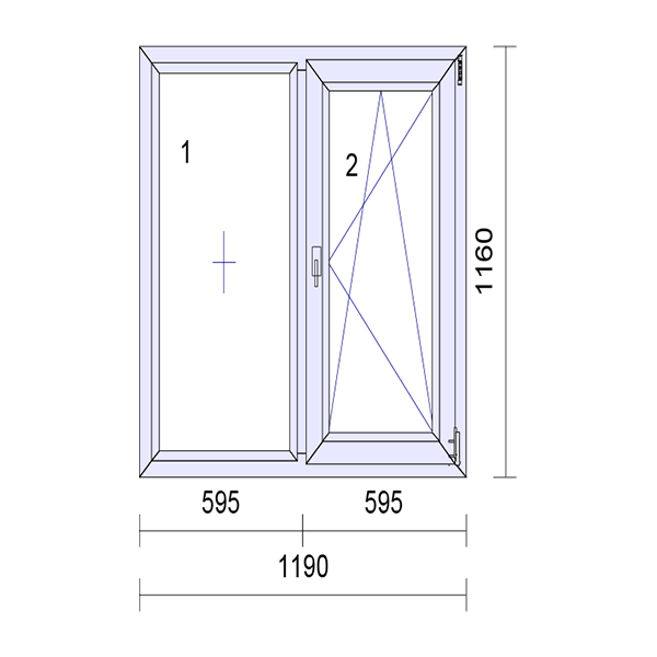UPVC Side Hung Tilt and Turn Podwójnie przeszklona rama okienna i szkło 70mm UK 2 Uszczelka Uszczelka - Wewnątrz Biała Na Zewnątrz Antracyt