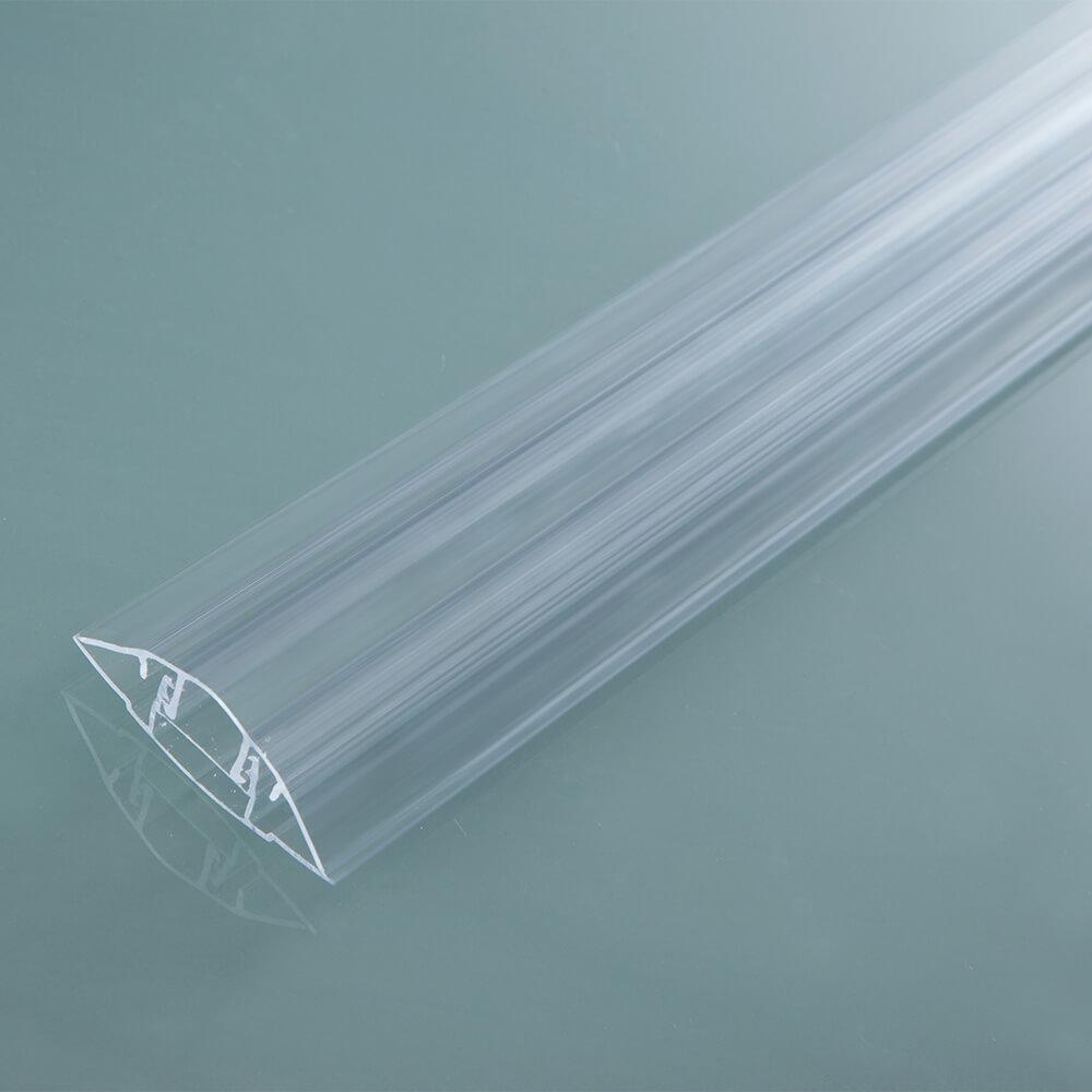 Polycarbonate Snap-Down Glazing Bar Clear for Use With 4mm / 6mm / 8mm / 10mm Polycarbonate Roofing Sheet