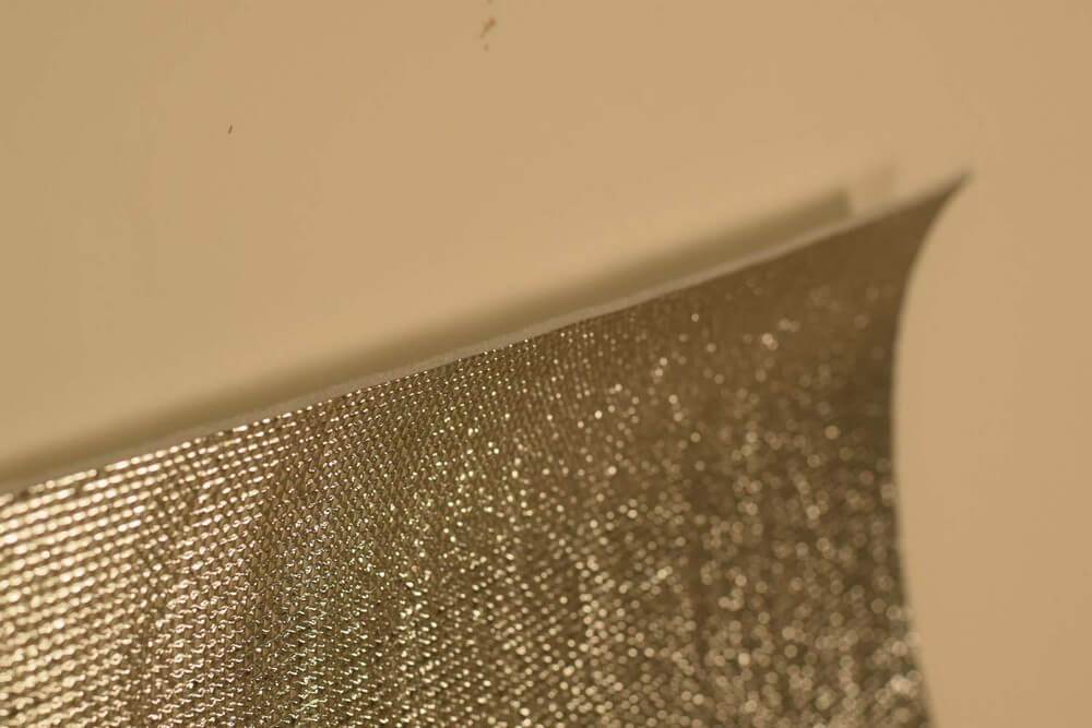 5mm Foil EPE Foam Insulation Underlay Double Sided Grid Silver Colour