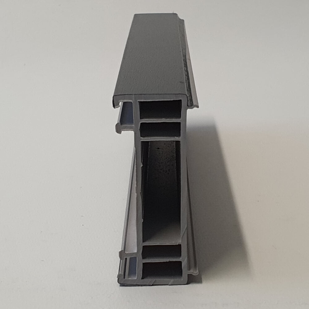 70mm Anthracite Grey uPVC Add-on Window Door Frame Extension Packer Head Extender