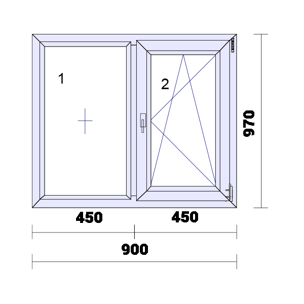 UPVC Side Hung Tilt and Turn Podwójnie przeszklona rama okienna i szkło 70mm UK 2 Uszczelka Uszczelka - Wewnątrz Biała Na Zewnątrz Antracyt