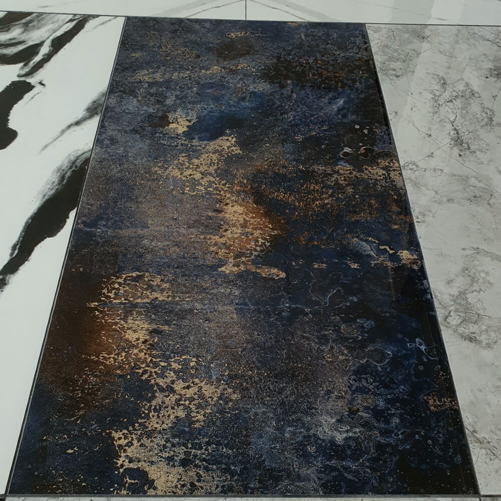 Austin Blue Rectified Wielkoformatowa porcelana o wysokim połysku z efektem kamienia 800x1600mm Płytki podłogowe i ścienne