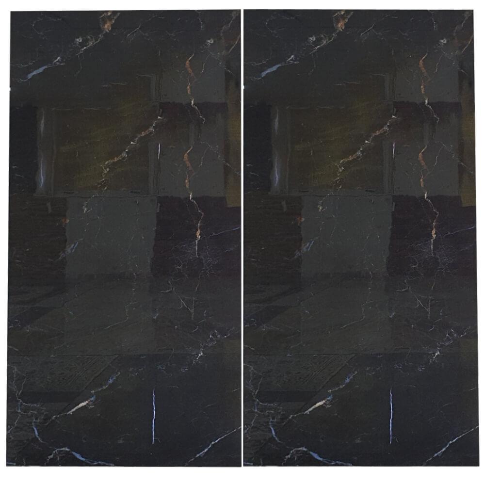 Azul Cielo Rectified Large Format Polished Stone Effect Porcelain (1200mm x 2400mm) Floor & Wall Tiles