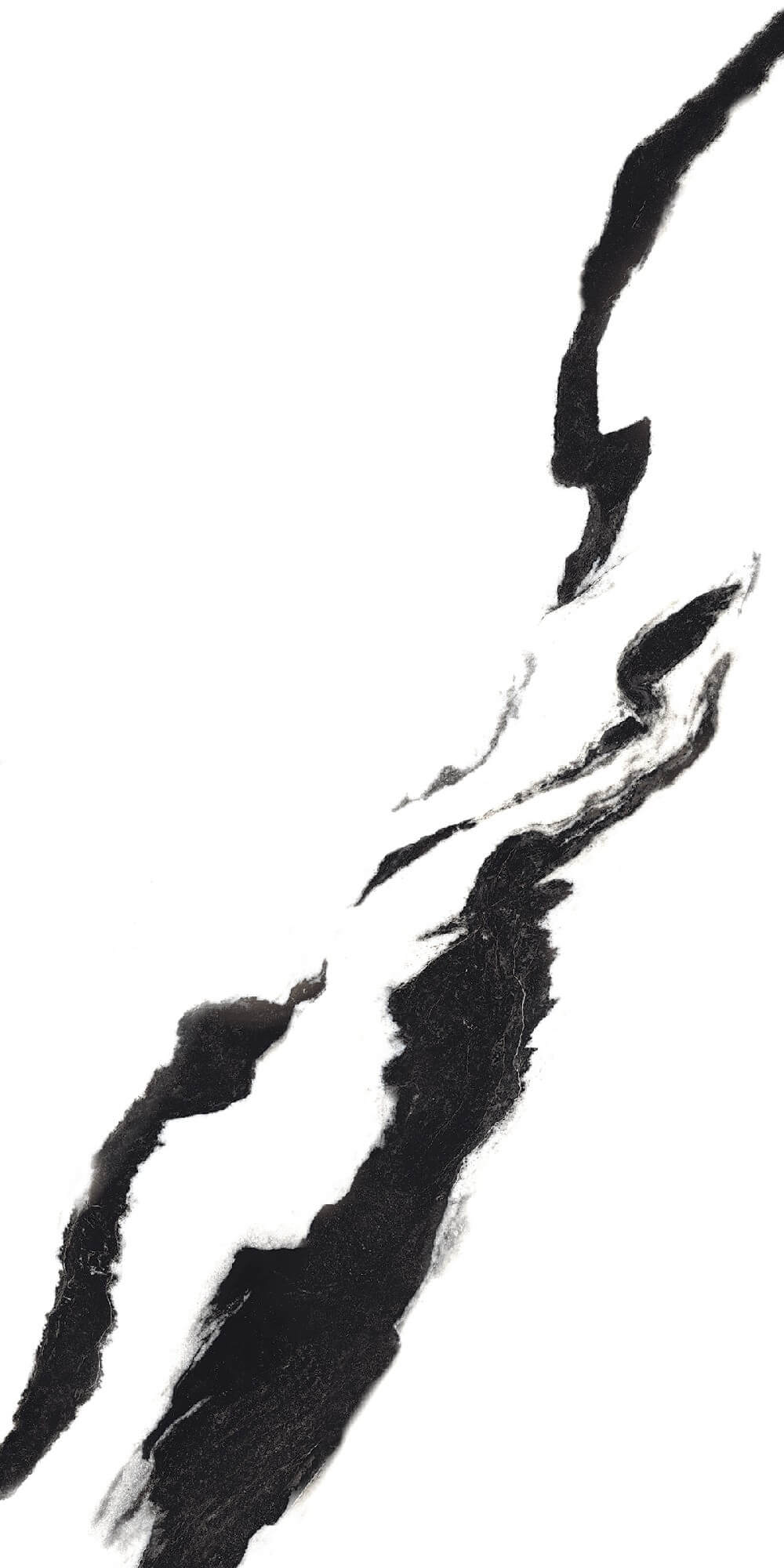 Black Panda Rectified Large Format Polished Stone Effect Porcelain (800mm x 1600mm) Floor & Wall Tiles