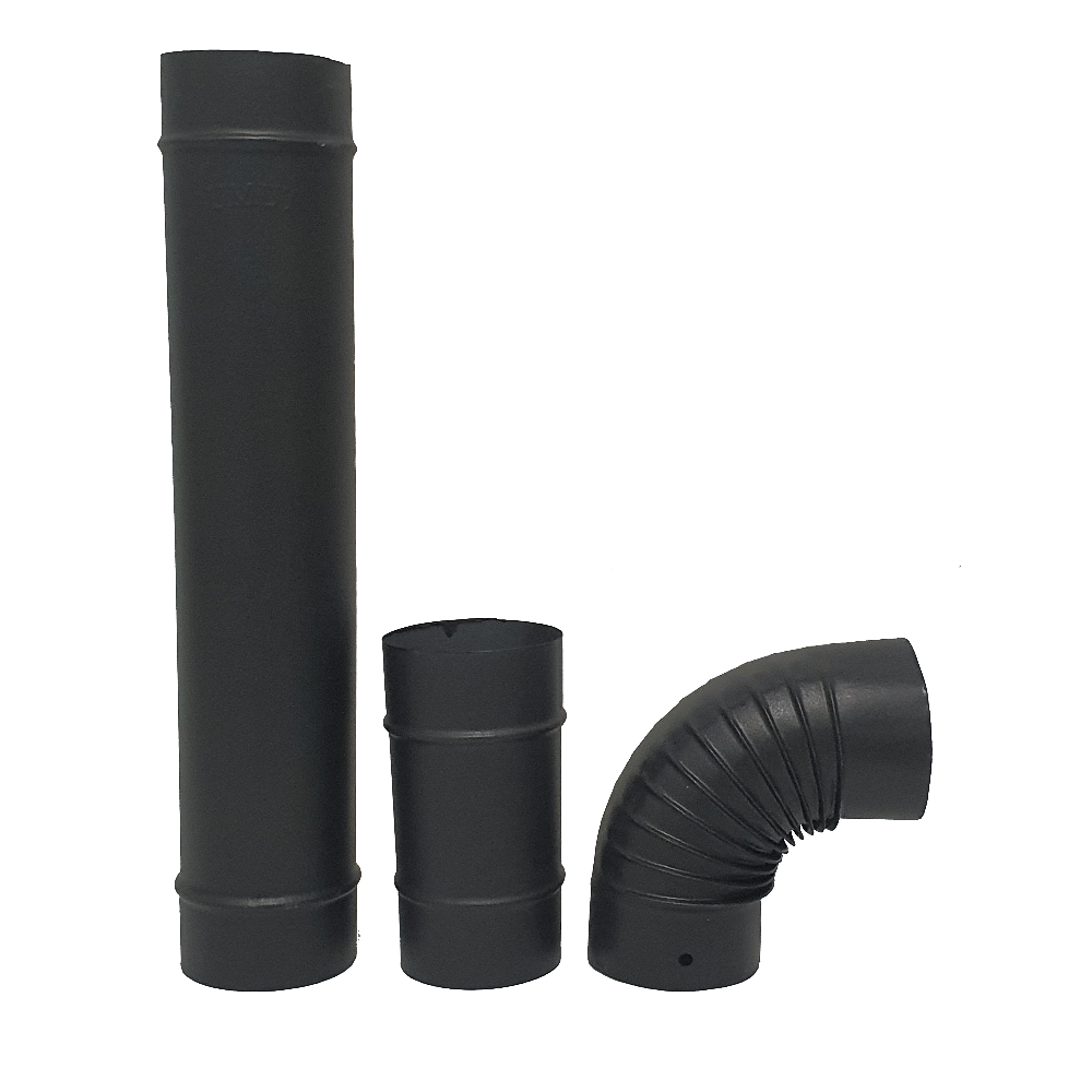 Black Matte Stove Flue Pipe