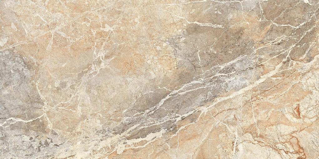 Blue Breccia Book Match A Rectified Large Format Polished Stone Effect Porcelain (1200mm x 2400mm) Floor & Wall Tiles