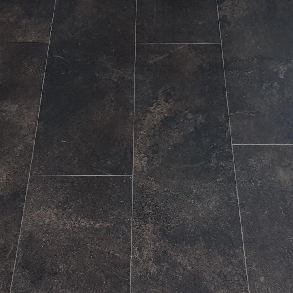 Egger Stone Black 7.5mm Luxury Vinyl Tiles Click Flooring Planks (EHD011) - LVT SPC