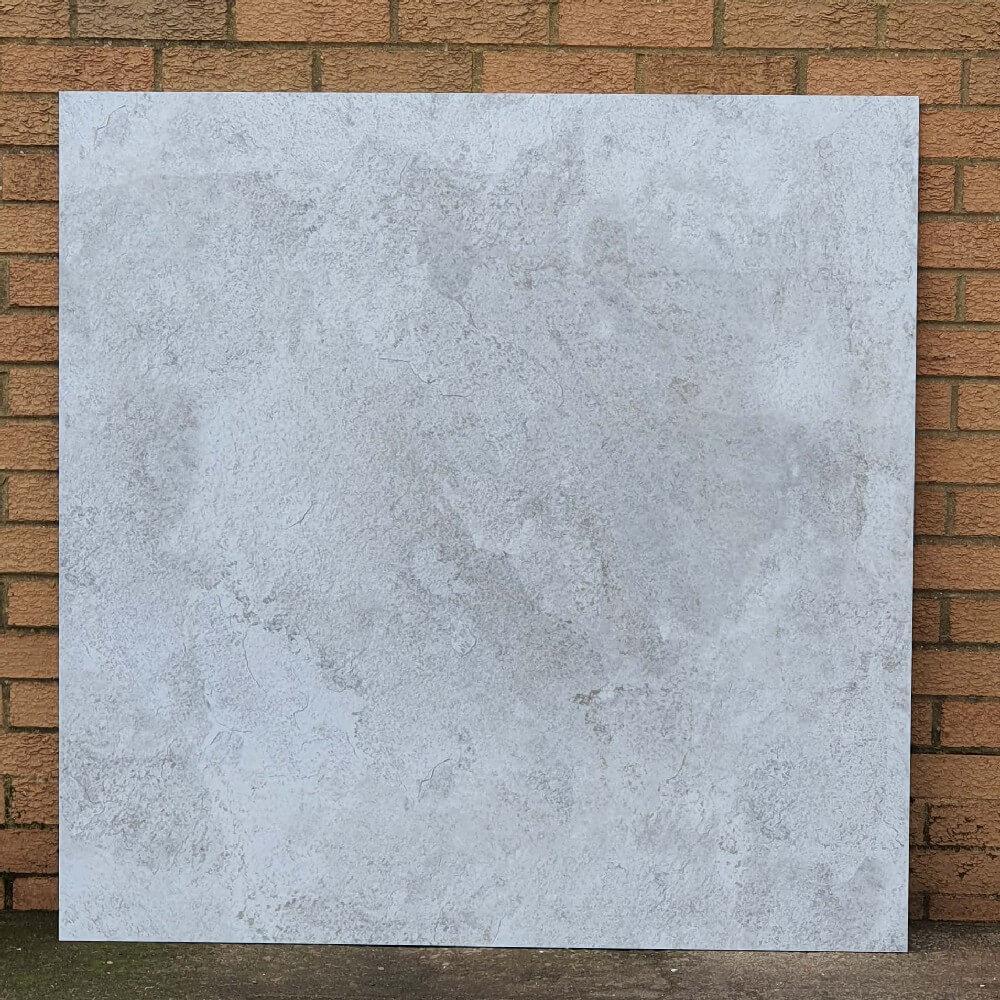 Fileto Grey rectificat format mare lustruit cu efect de piatra portelan 1200x1200mm gresie si faianta