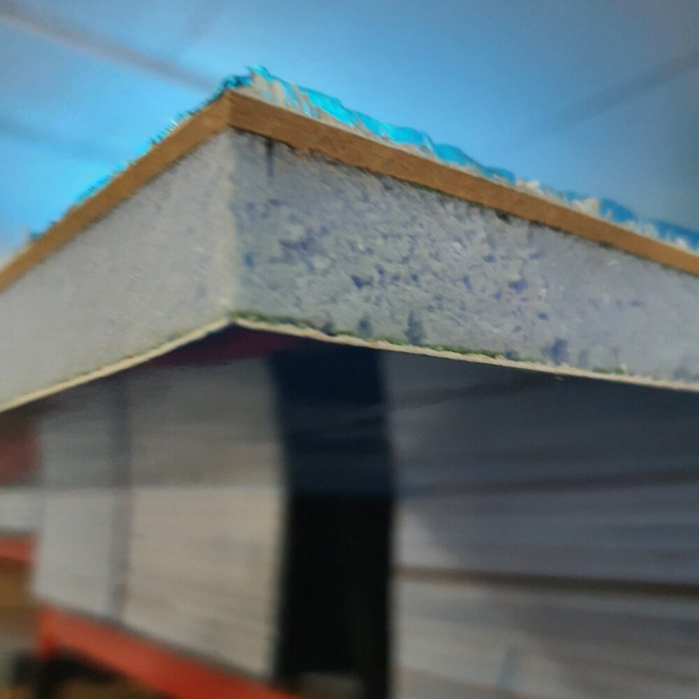 Panou plat de armare laterală alb uPVC 24 mm