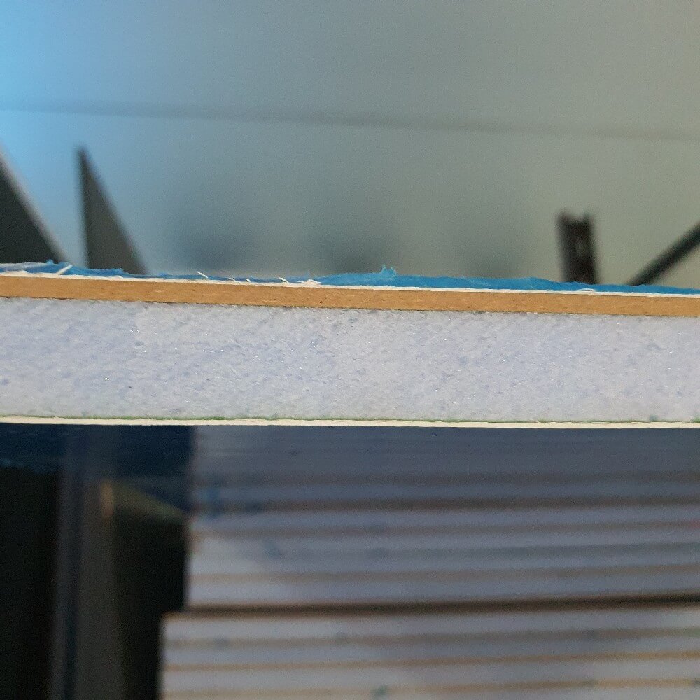 Panou plat de armare laterală alb uPVC 24 mm