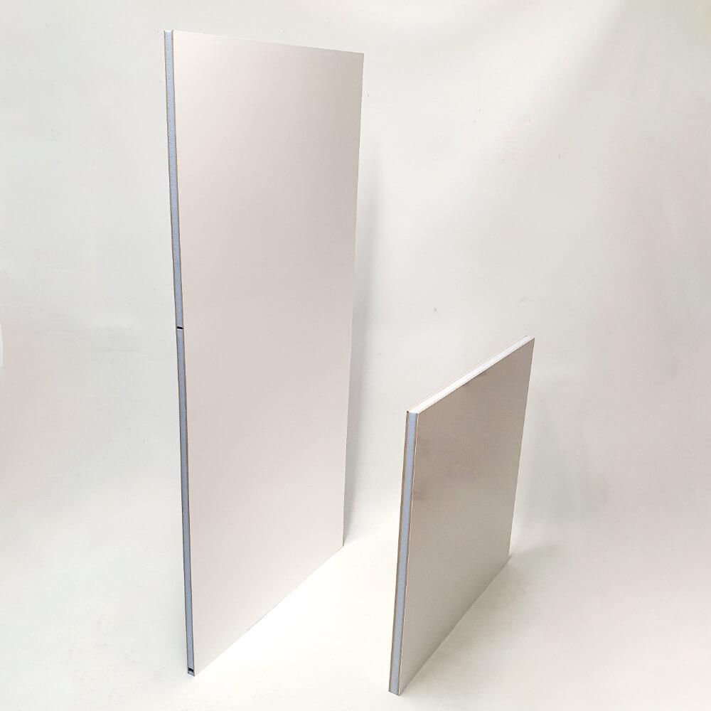 Armătură laterală dublă Panou plat alb uPVC 24mm 30mm