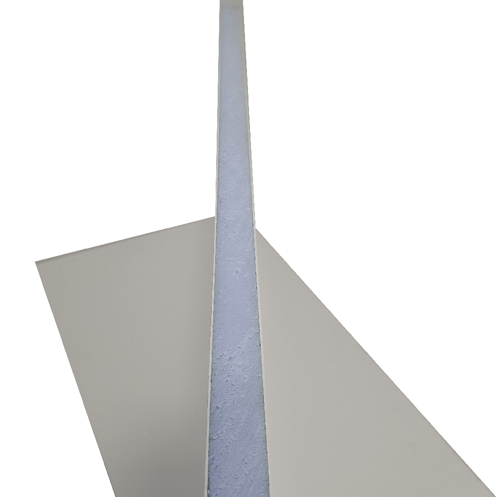 Panou plat alb uPVC 28mm