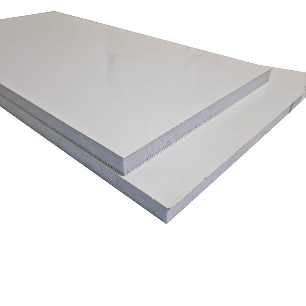 Panou plat alb uPVC 28mm