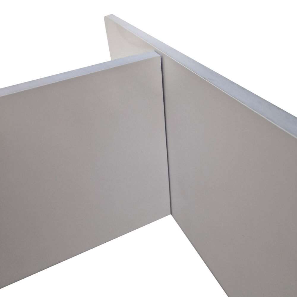 Panou plat alb uPVC 28mm