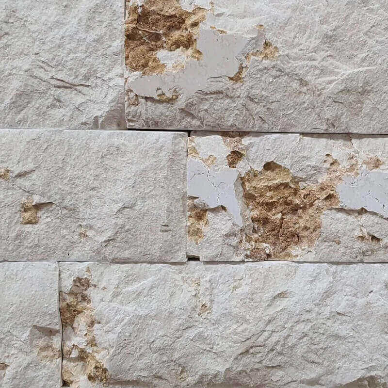 Galala Natural Stone Marble Split Face (300mm x 70mm) Decorative Wall Tile