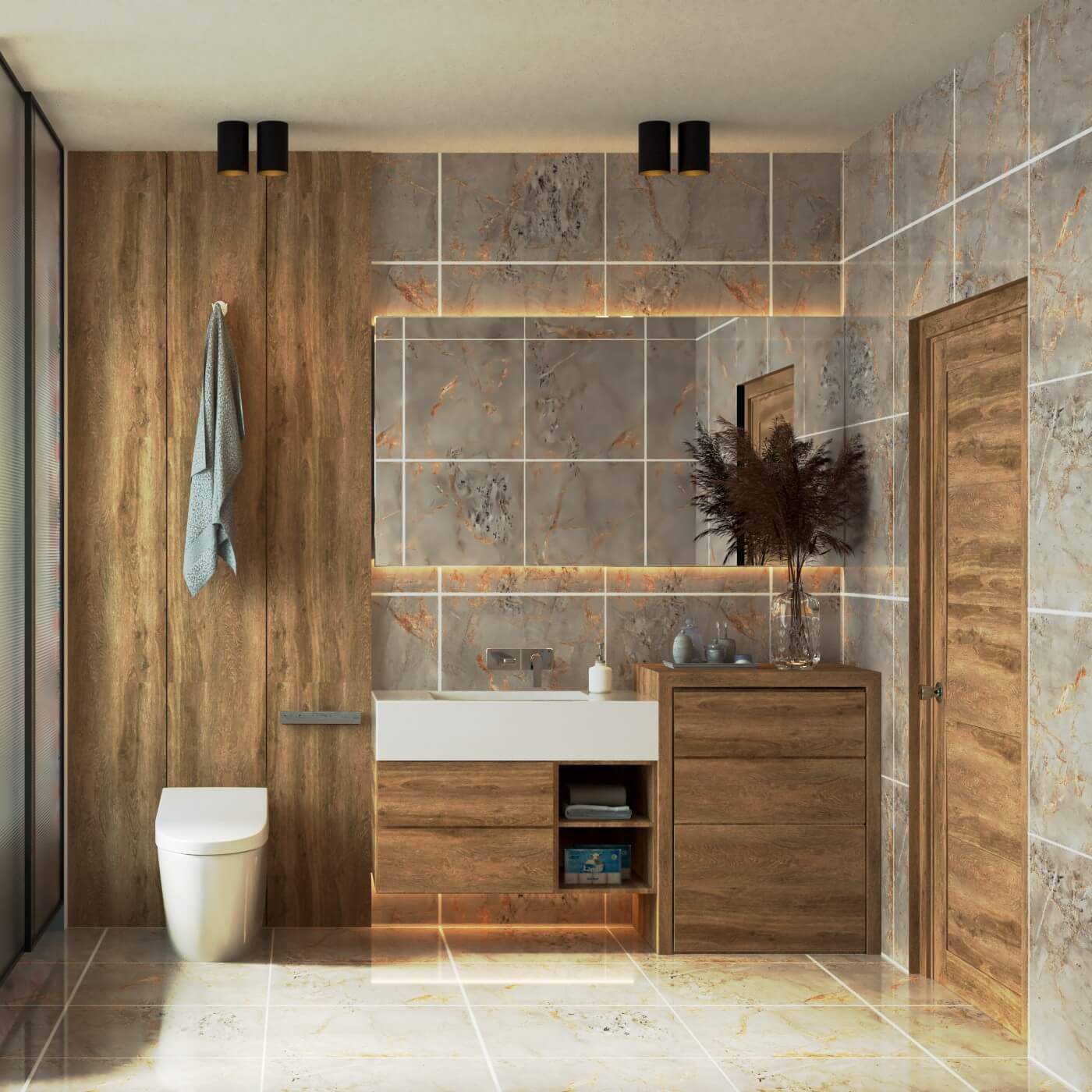 Glazurowana glazurowana porcelana rektyfikowana Golden Wave 600x600mm Płytki ścienne i podłogowe