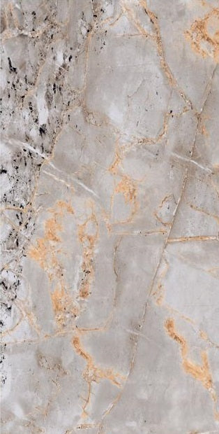 Golden Wave Rectified Large Format High Gloss Stone Effect Porcelain (800mm x 1600mm) Floor & Wall Tiles