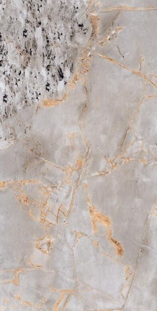 Golden Wave Rectified Large Format High Gloss Stone Effect Porcelain (800mm x 1600mm) Floor & Wall Tiles