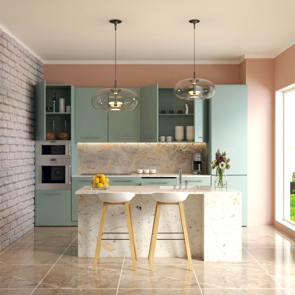 Golden Wave Rectified Large Format High Gloss Stone Effect Porcelain (800mm x 1600mm) Floor & Wall Tiles