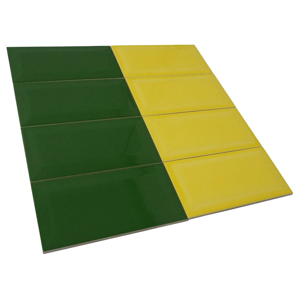 Placi de cărămidă Green Metro 100x200mm Placă de perete lustruită decorativă diamant
