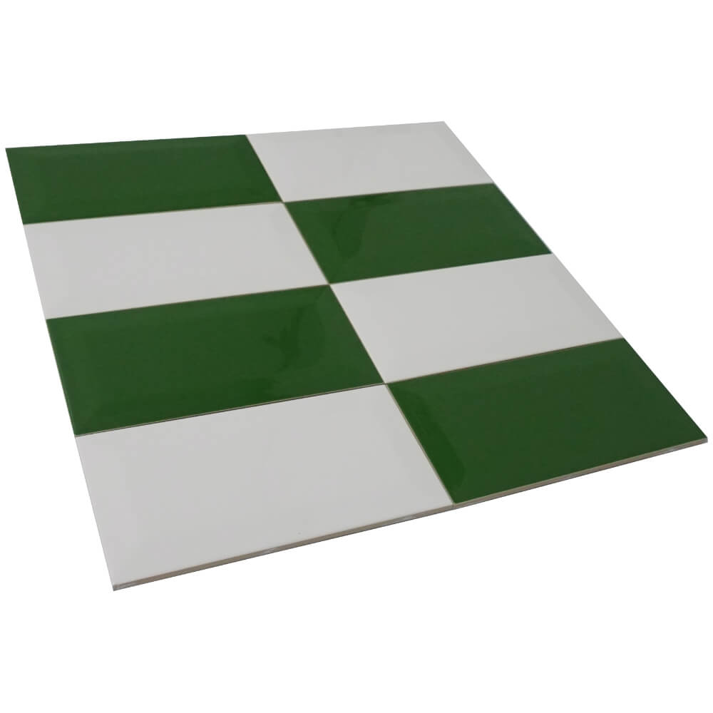 Placi de cărămidă Green Metro 100x200mm Placă de perete lustruită decorativă diamant