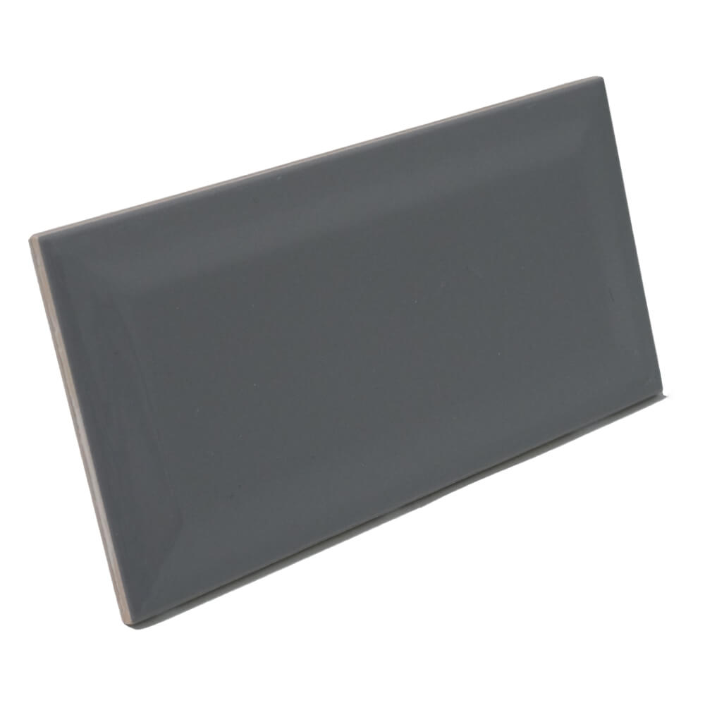 Grey Metro Brick Tiles 100x200mm Diamante Decorativ Lustruit Placi de Perete