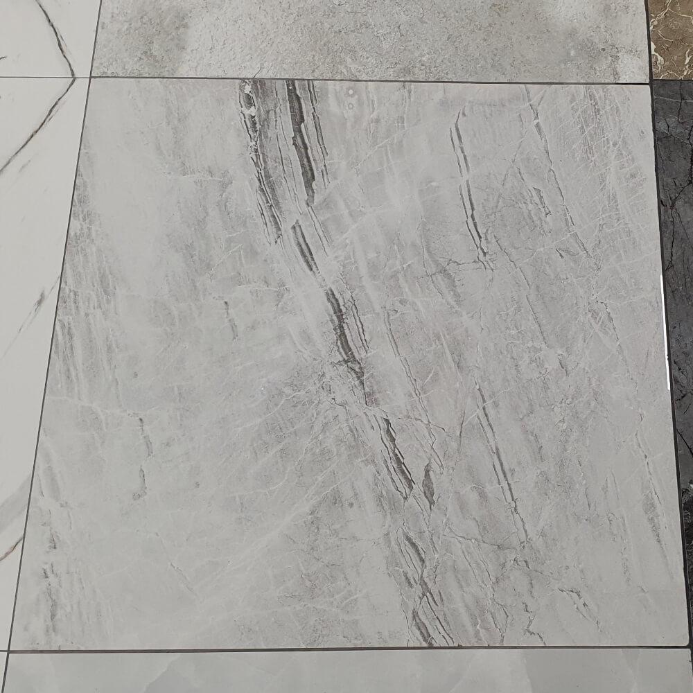 Porțelan cu efect de piatră lustruit, rectificat, format mare, 1200x1200mm, Jupiter Bianco