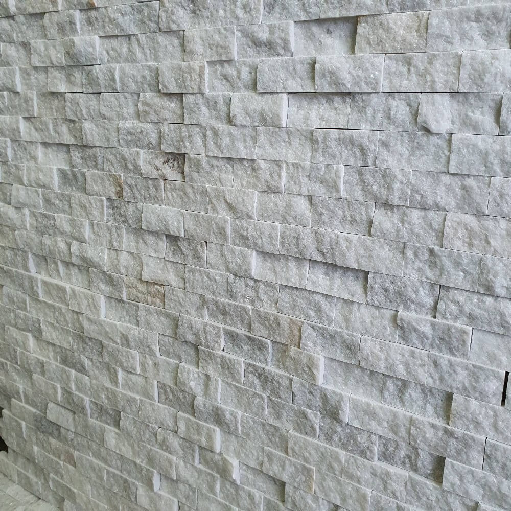 M23 White Marble Split Face 300x300mm Matowa dekoracyjna płytka ścienna