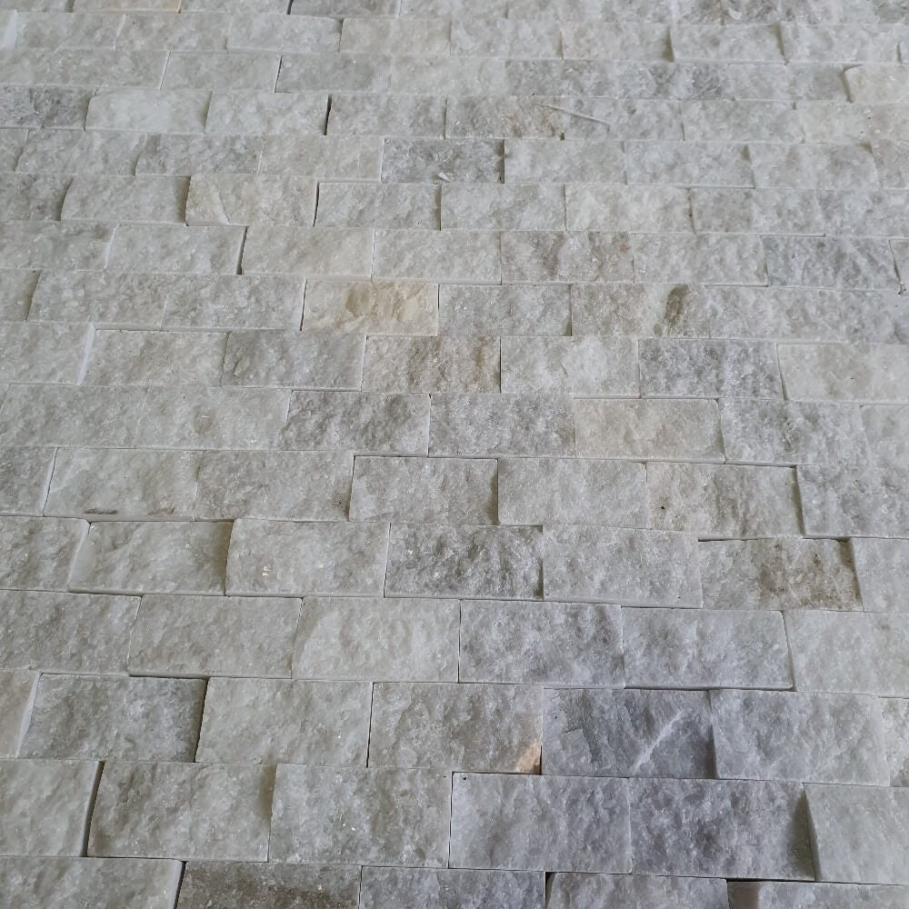 M23 White Marble Split Face 300x300mm Matowa dekoracyjna płytka ścienna