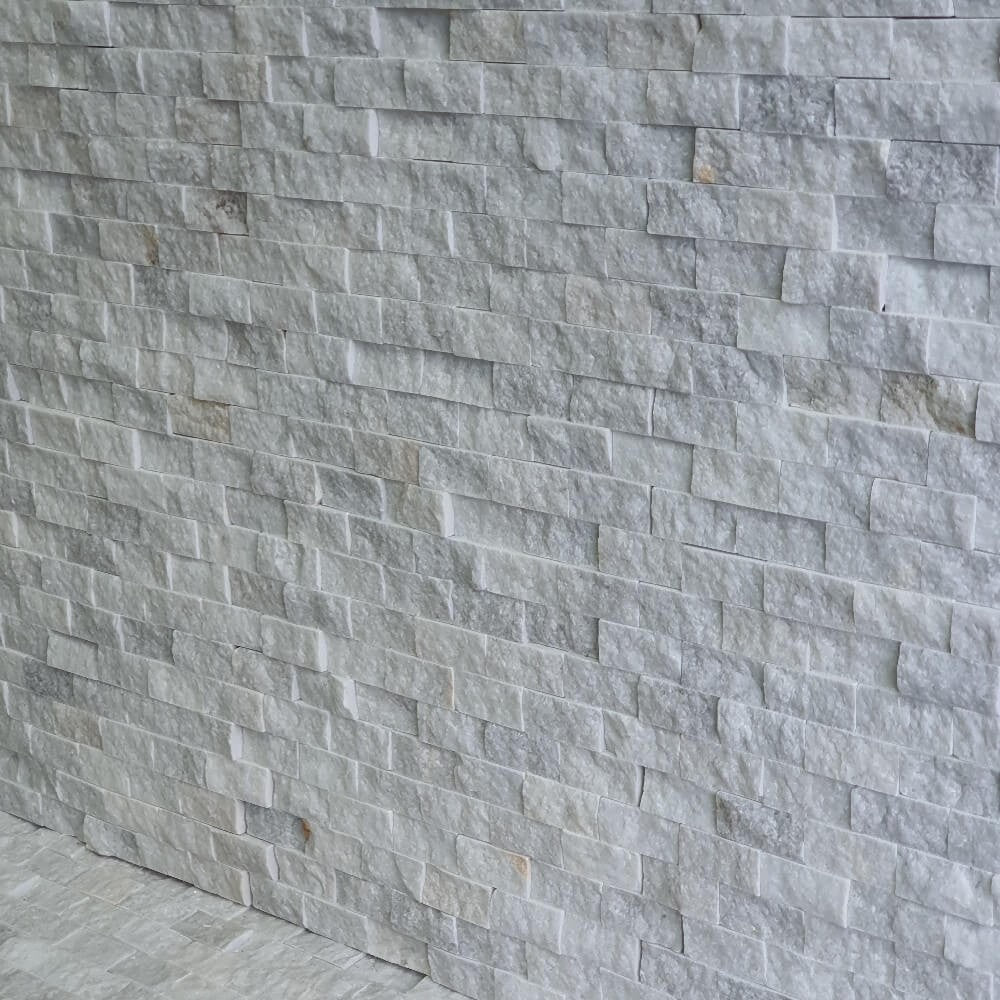 M23 White Marble Split Face 300x300mm Matowa dekoracyjna płytka ścienna