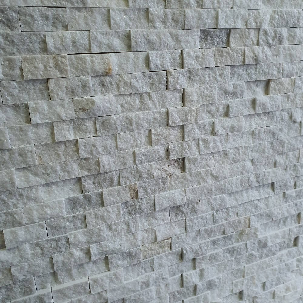 M23 White Marble Split Face 300x300mm Matowa dekoracyjna płytka ścienna