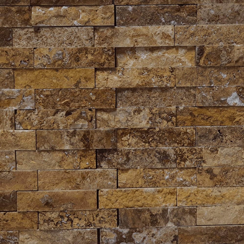 M25 Piaskowy Trawertyn Romeo Split Face 300x300mm Matowa dekoracyjna płytka ścienna