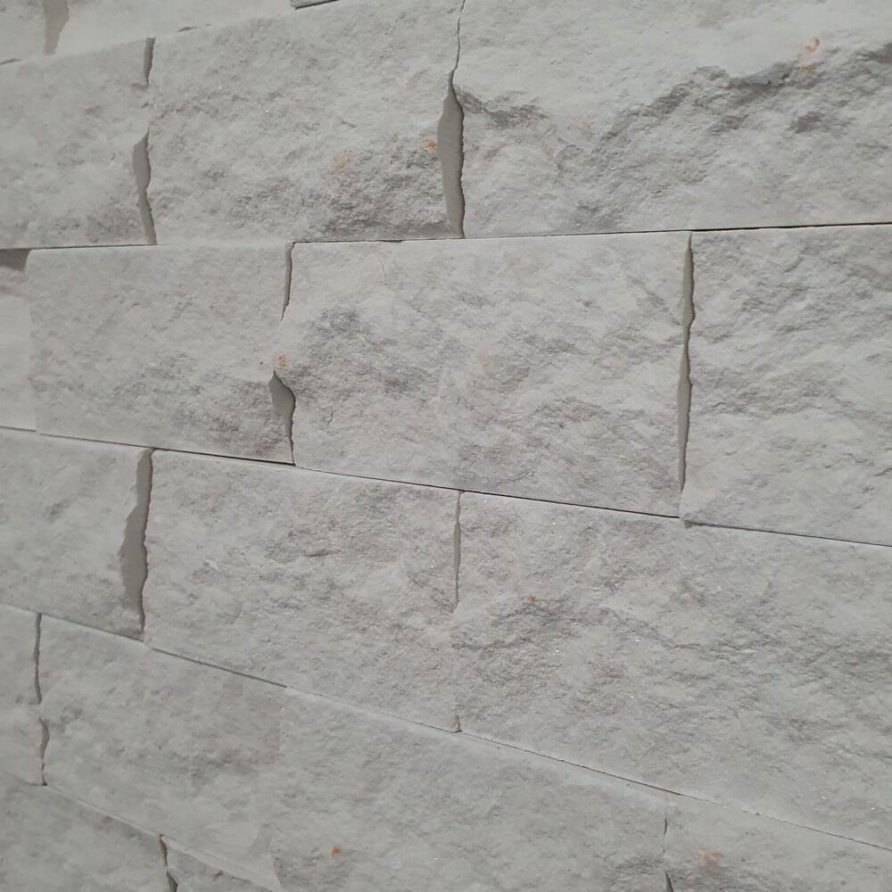 M26 Limra White Limestone Split Face (300mm x 300mm) Matt Decorative Wall Tile