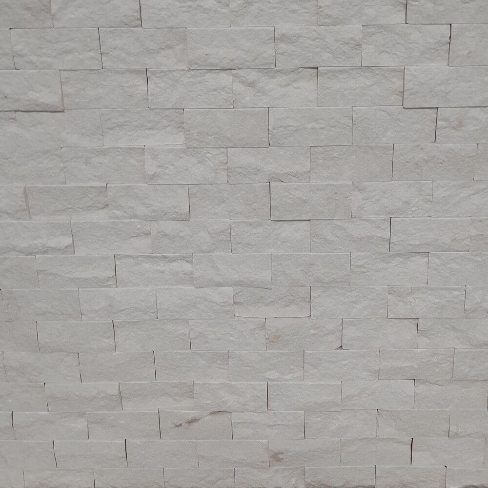 M26 Limra White Limestone Split Face (300mm x 300mm) Matt Decorative Wall Tile