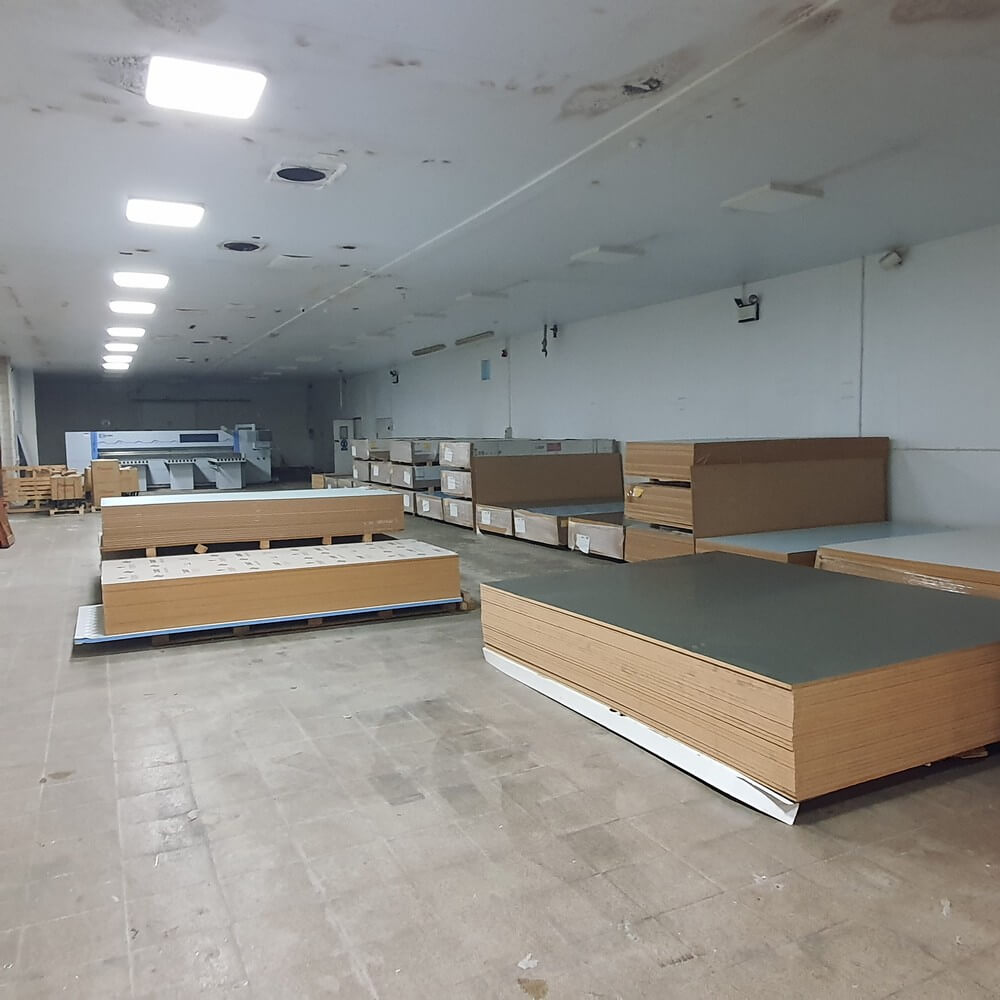 Rafturi dulap de bucătărie Matt Lam Antracit Melamină MDF - Slot dublu de 18 mm